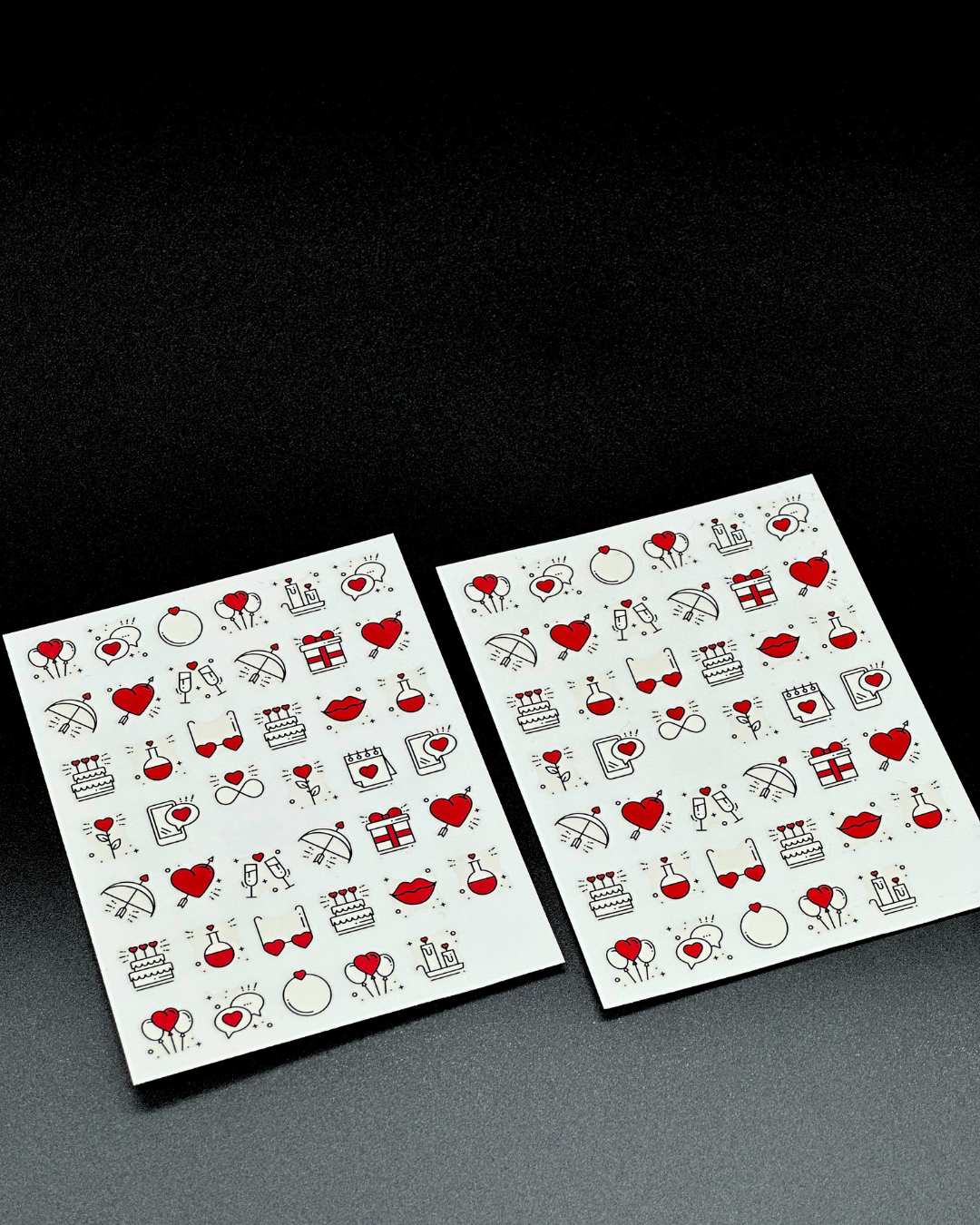 Sticker Hearts Valentines