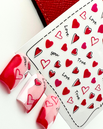 Sticker  Hearts