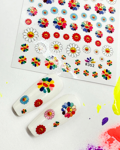 Sticker Sun Flowers Smile