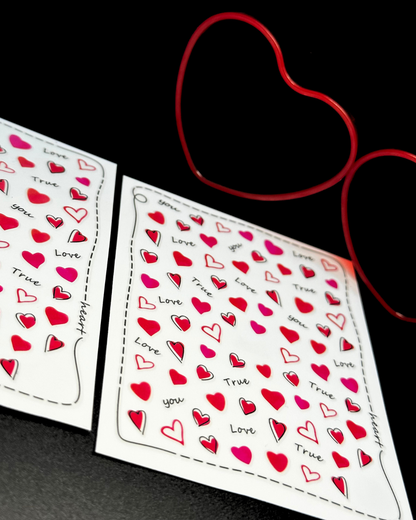 Sticker  Hearts